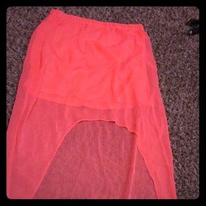 Express hi low skirt